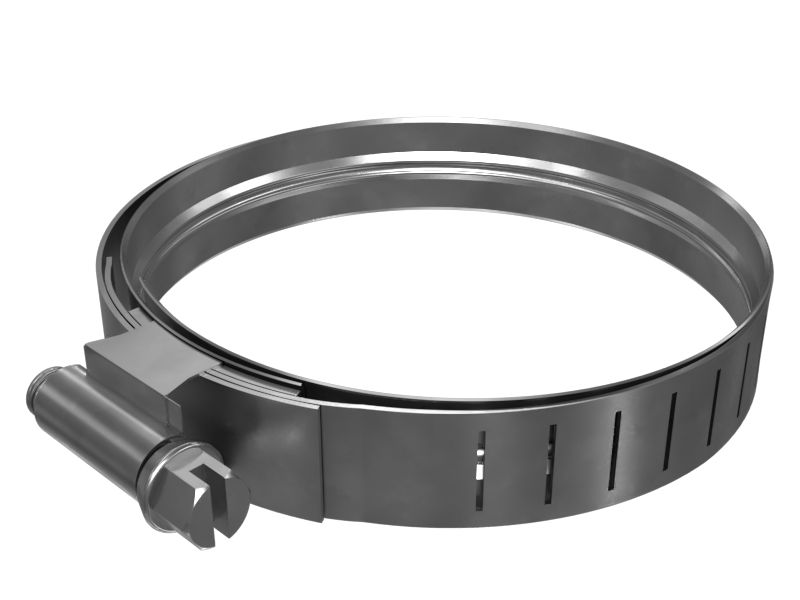 Хомут с гофрированным вкладышем