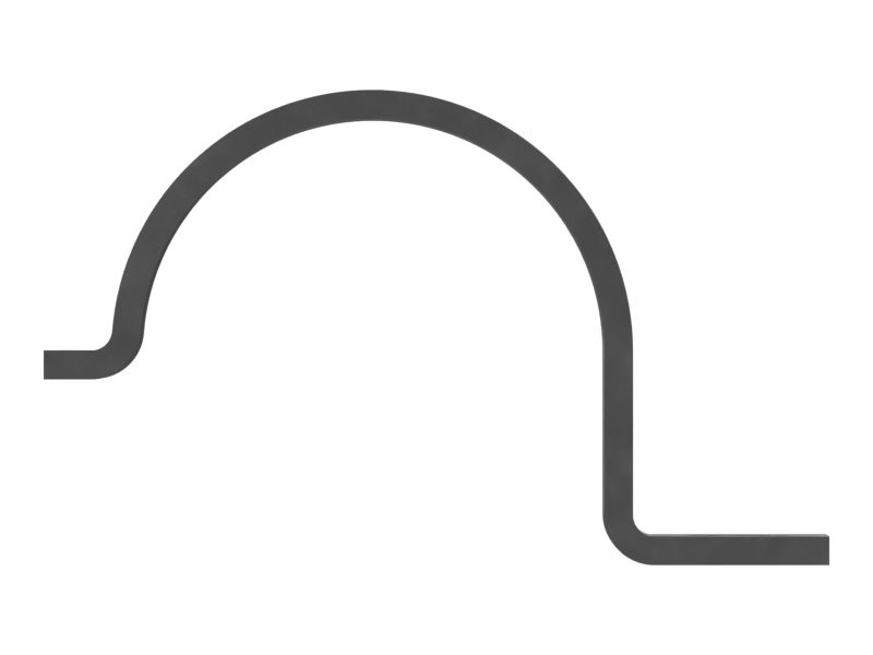 Полузажим с пазом с внутренним диаметром 65,00 мм