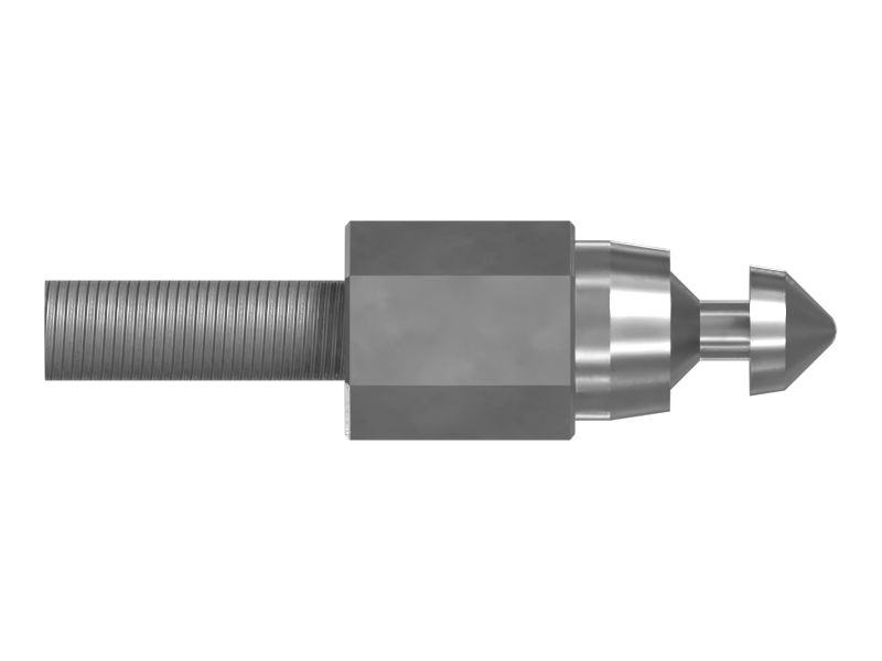 Стальной палец защелки с заостренной головкой длиной 180,00 мм