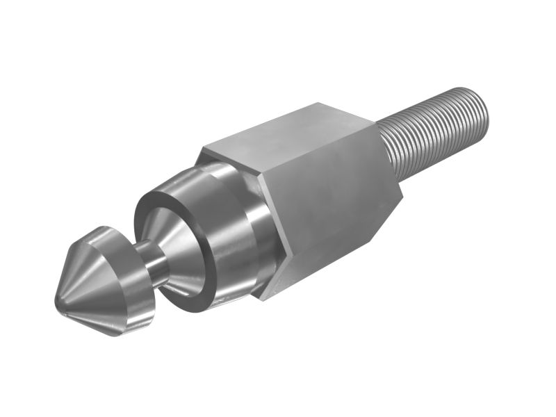 Стальной палец защелки с заостренной головкой длиной 180,00 мм