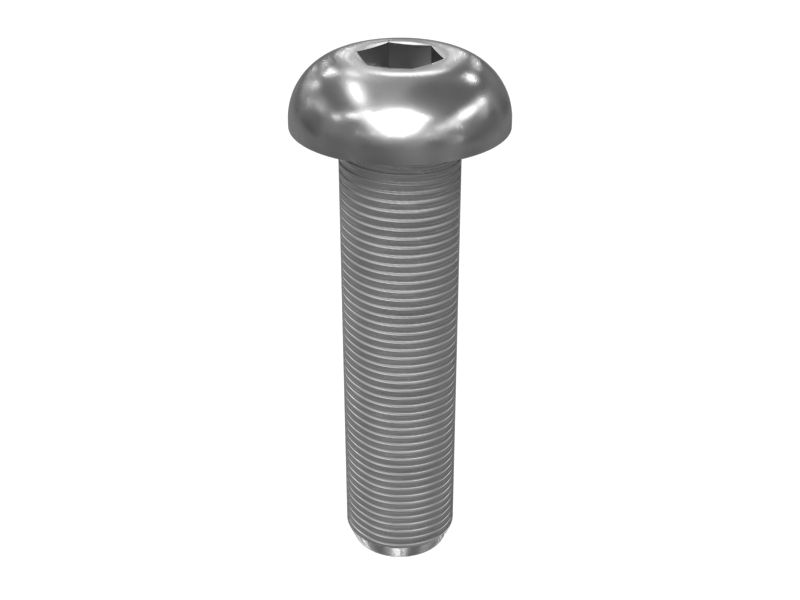 Винт с полукруглой головкой