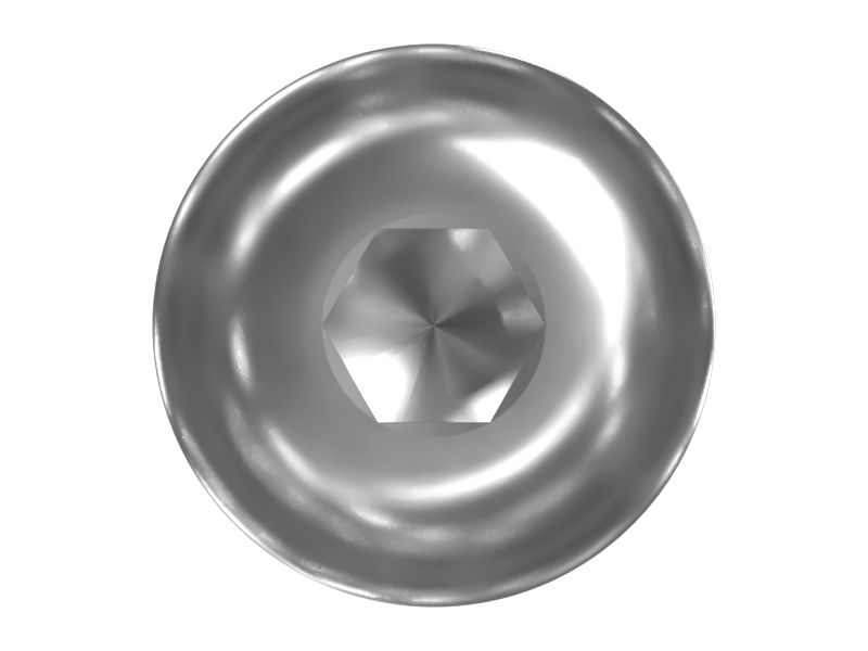 Винт с полукруглой головкой