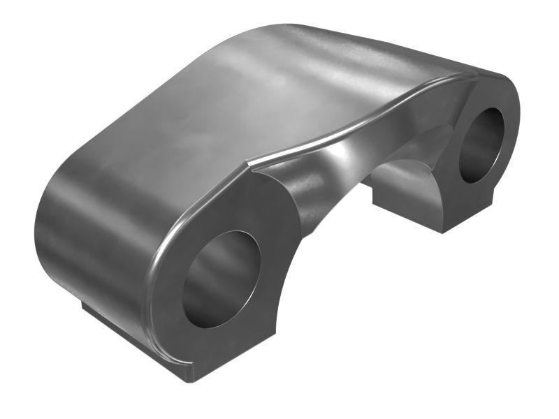 124-4288: Разрезной фланец с креплением на два болта, толщина 23,9 мм