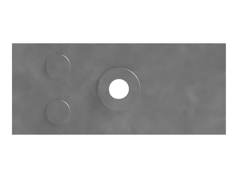 Опорная плита гидросистемы длиной 70 мм