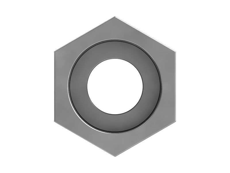 Шестигранная гайка с резьбой M10X1