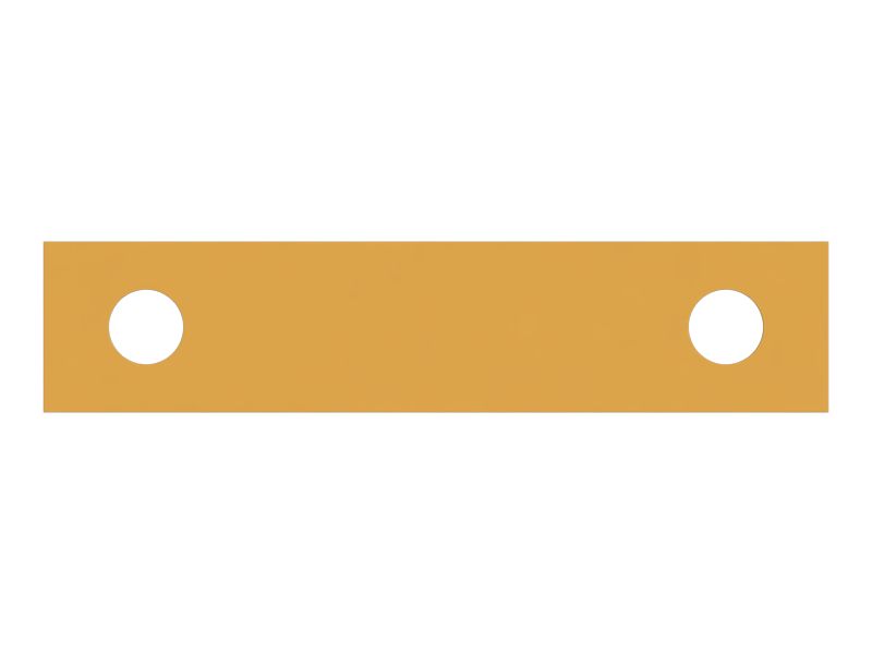 Монтажная пластина толщиной 5 мм с двумя болтами