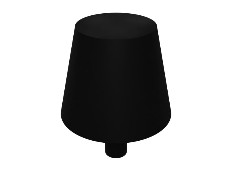 Конический буфер общей длиной 50 мм