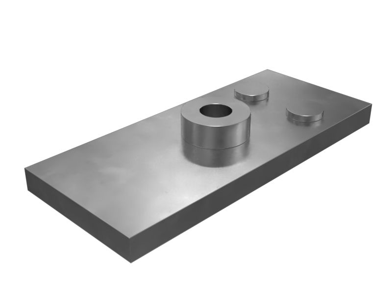 4V-0969: Опорная плита гидросистемы длиной 70 мм