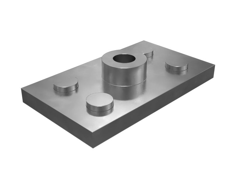 7V-2882: Опорная плита гидравлических шлангов длиной 55 мм