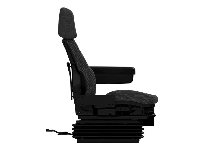 Подрессоренное сиденье с тканевой обивкой