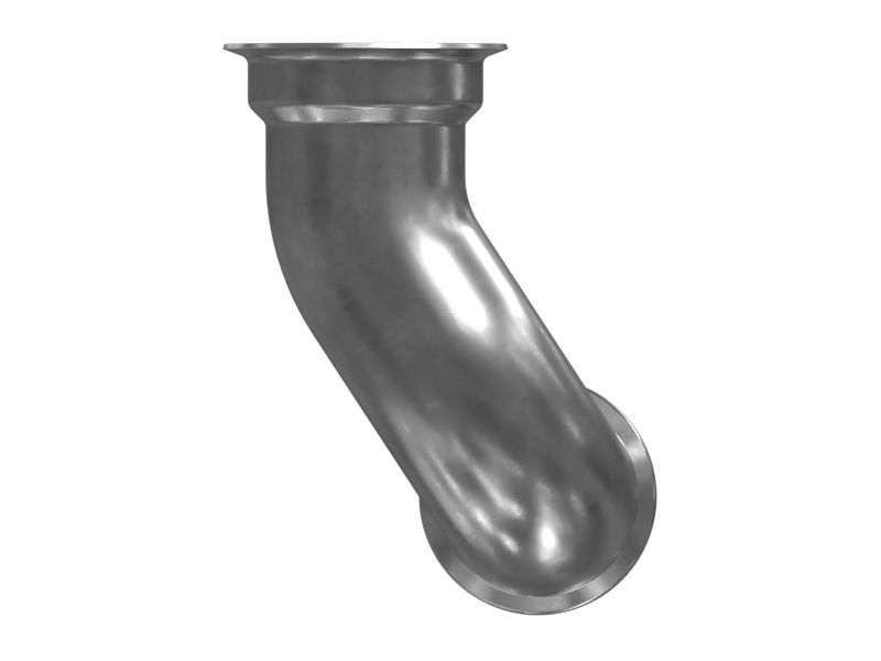 Коленчатый патрубок глушителя выпускной системы с внутренним диаметром 63,5 мм