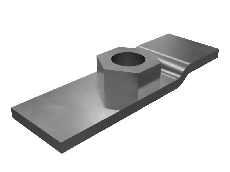 Опорная пластина с приварной гайкой 3/8 дюйма