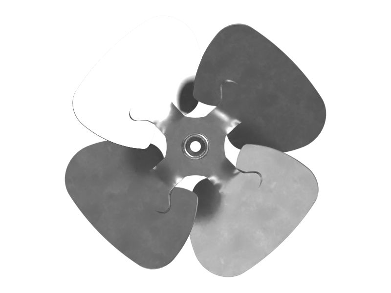 4 Лопастной вентилятор конденсатора хладагента