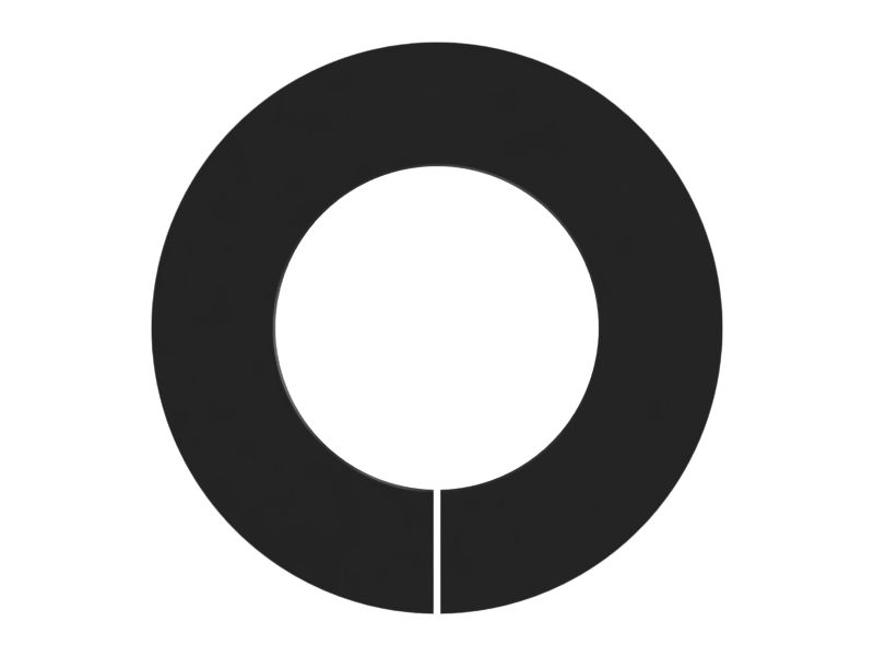 Симметричная втулка с двумя фланцами и внутренним диаметром 23 мм