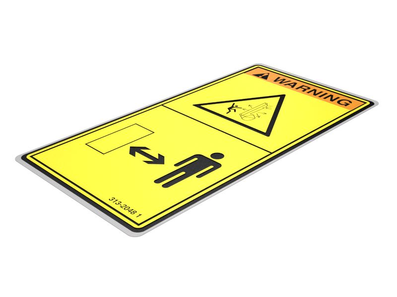 Наклейка для стрелы с предупреждением о разрушении