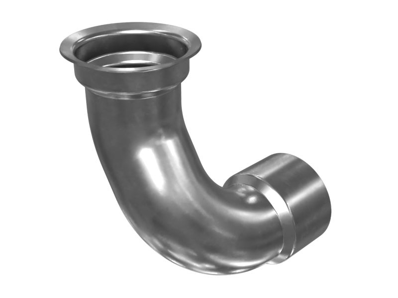 Коленчатый патрубок глушителя выпускной системы с внутренним диаметром 63,5 мм