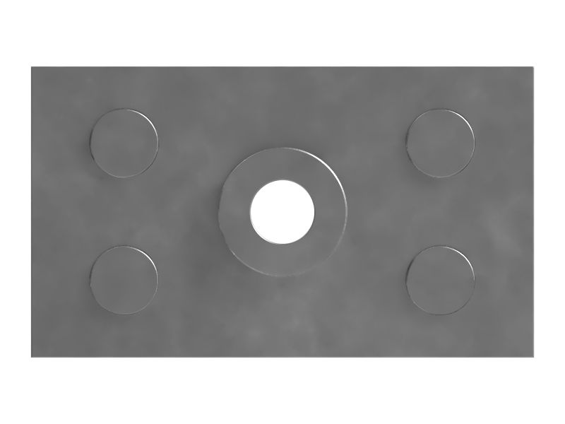 Опорная плита гидравлических шлангов длиной 55 мм