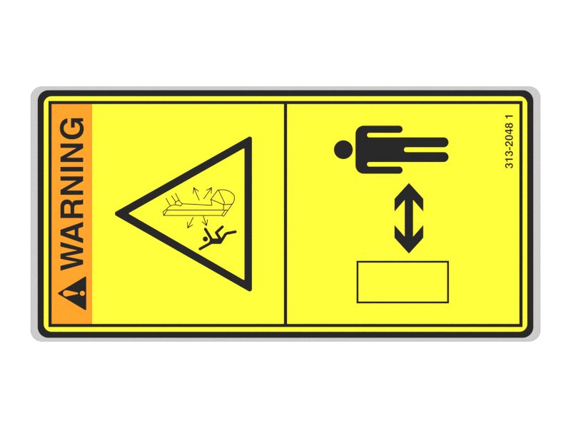Наклейка для стрелы с предупреждением о разрушении