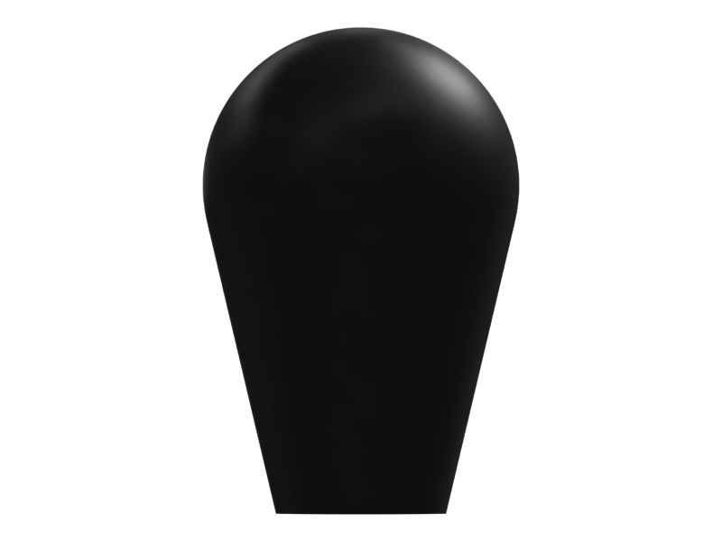 Черная пластиковая ручка рычага