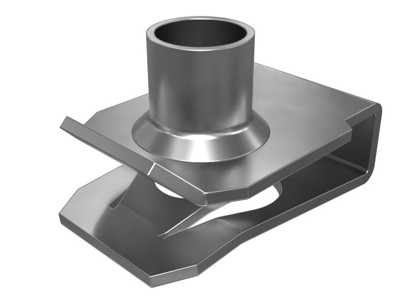 Самоконтрящаяся гайка с пружинным зажимом