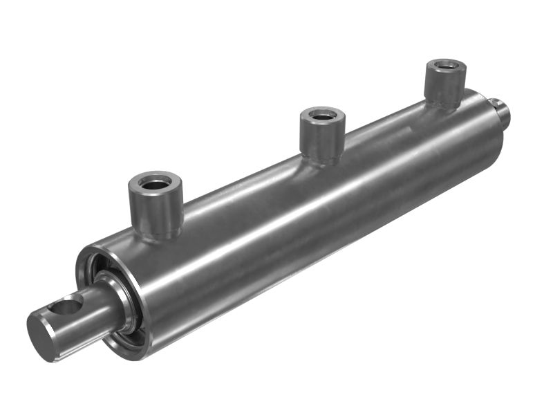 Цилиндр устройства для быстрой смены навесного оборудования с пальцем