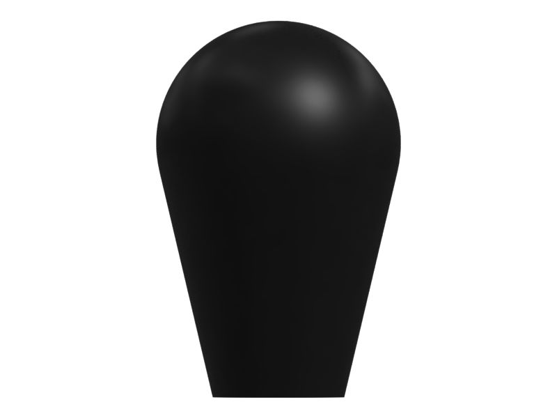 Черная пластиковая ручка рычага