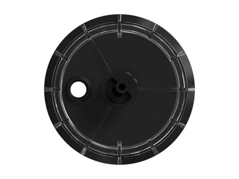 Желтый прозрачный стакан водоотделителя топливной системы