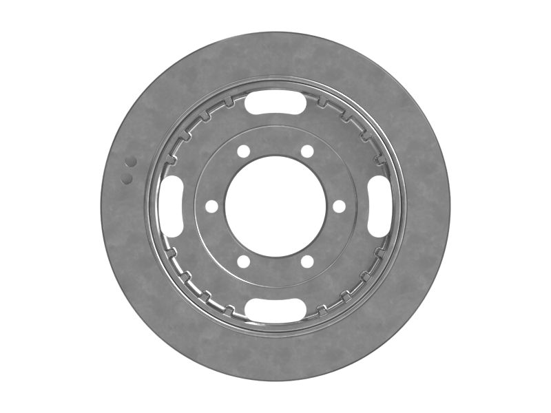 Чугунная заслонка коленчатого вала