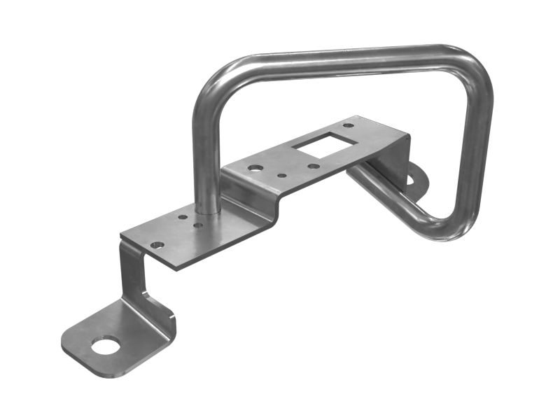 258-4076: Приварной поручень из поликарбоната с гайкой M6X1