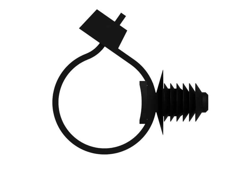 Кабельный зажим в виде елочки