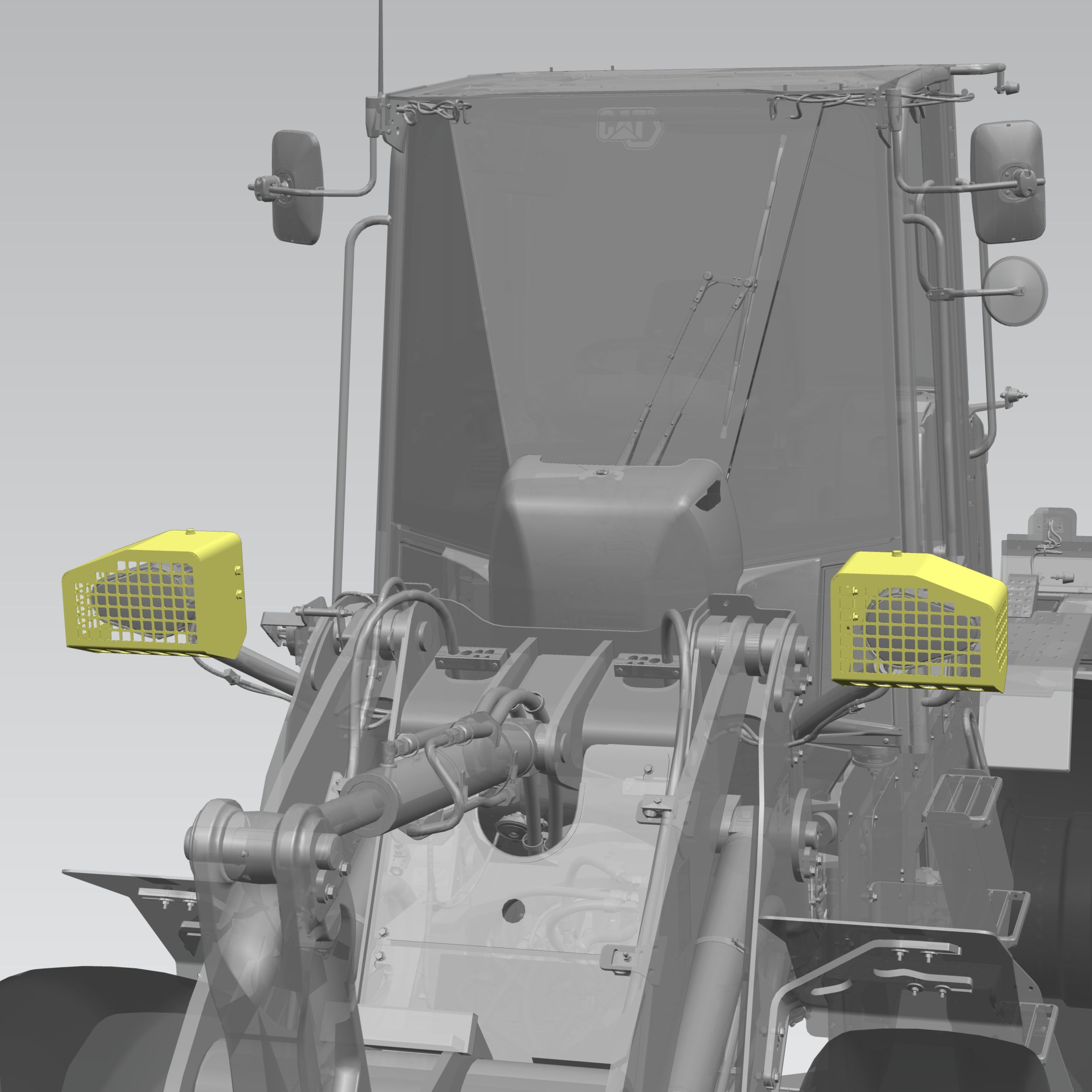 541-9748: Front Roading Light Guard Kit | CATCorp