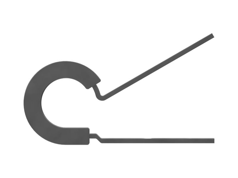 Амортизирующий одинарный Р-образный петлевой зажим