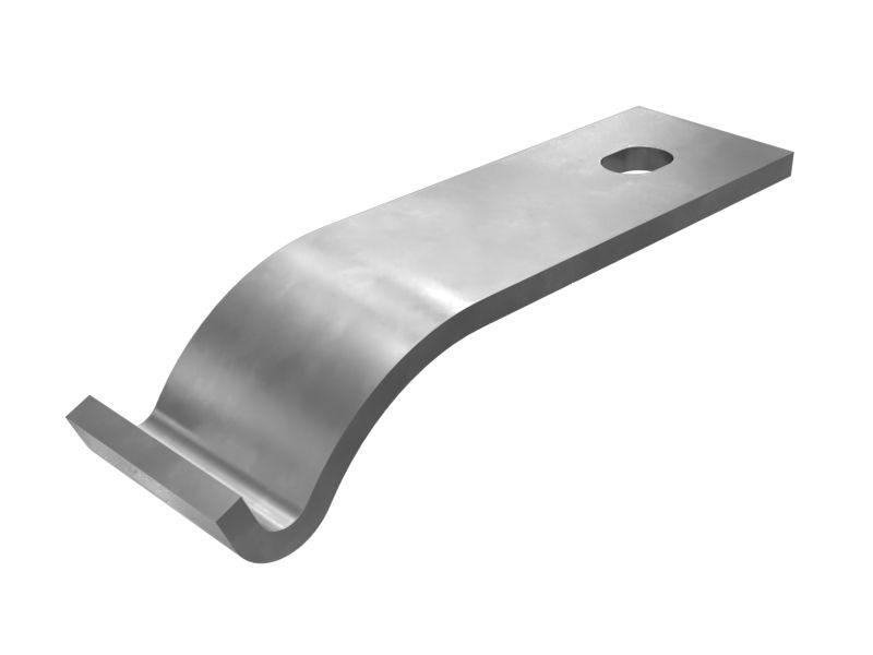 Зажим в виде полукрюка