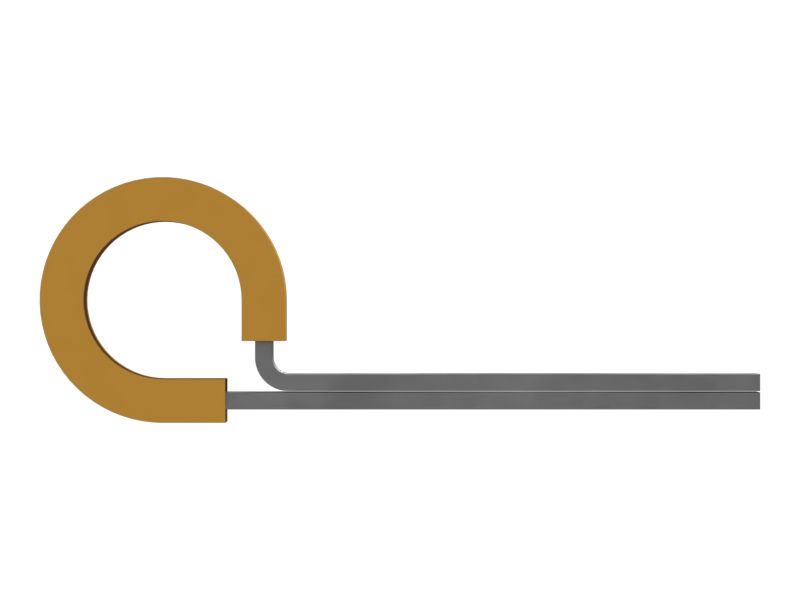 Петлевой зажим с минимальным внутренним диаметром 9,50 мм