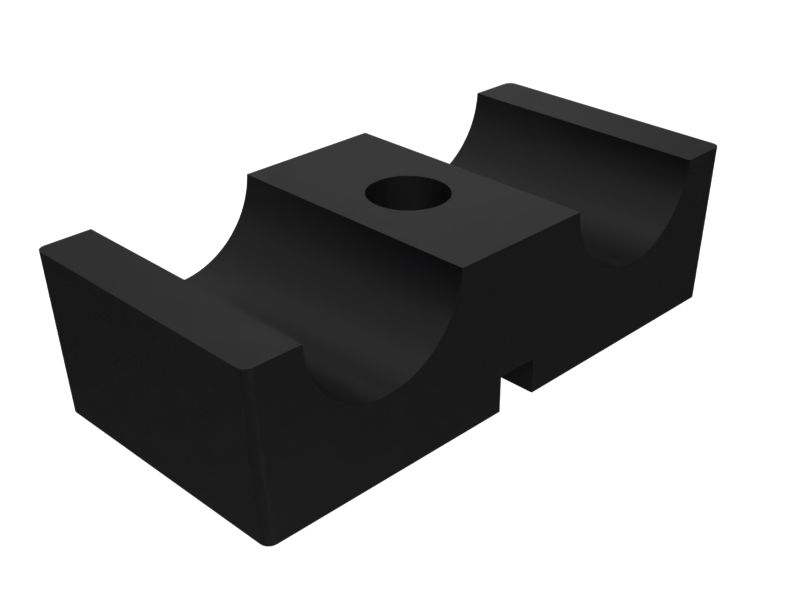 Двойной зажим с минимальным внутренним диаметром 19,00 мм