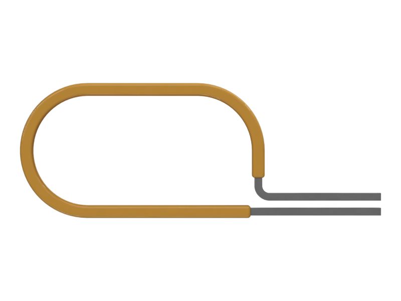 Р-образный зажим для двух шлангов