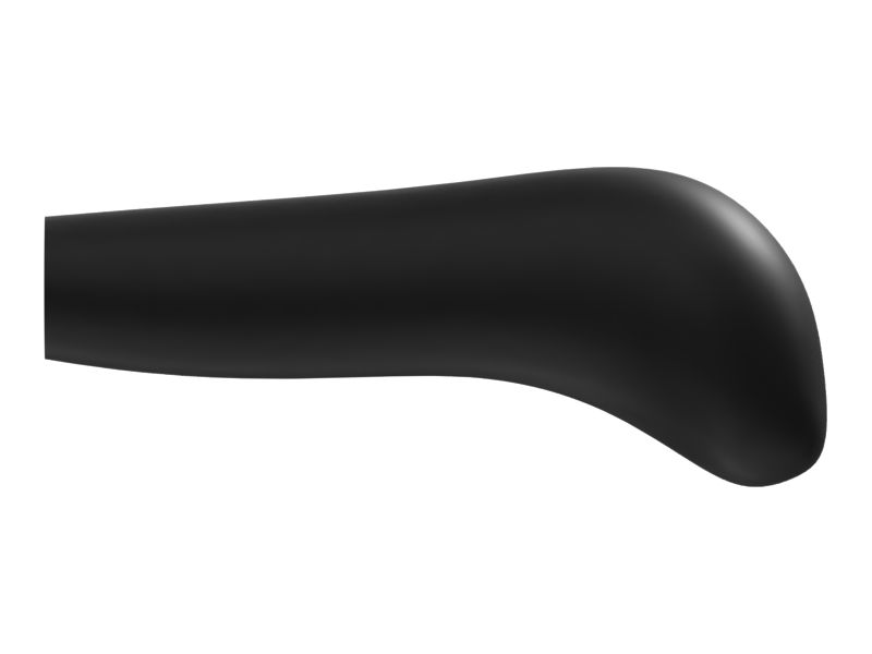 Рукоятка рычага матового черного цвета