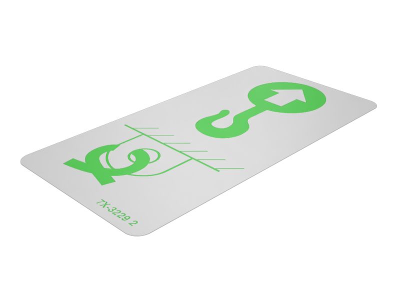 Наклейка точки подъема/крепления