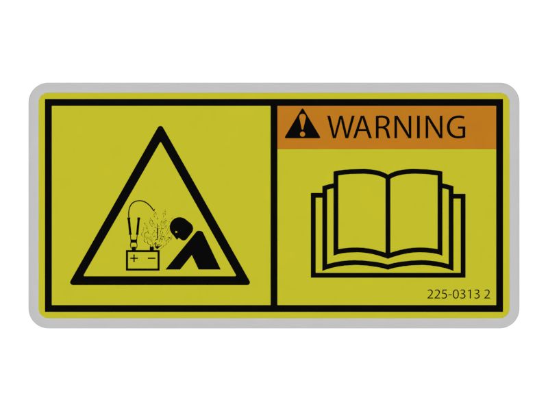 Наклейка с предупреждением