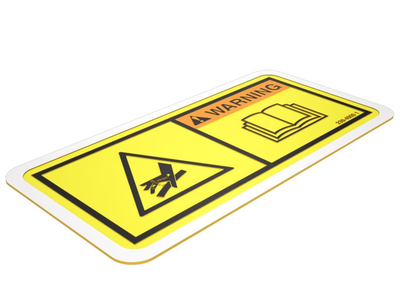 Наклейка с предупреждением