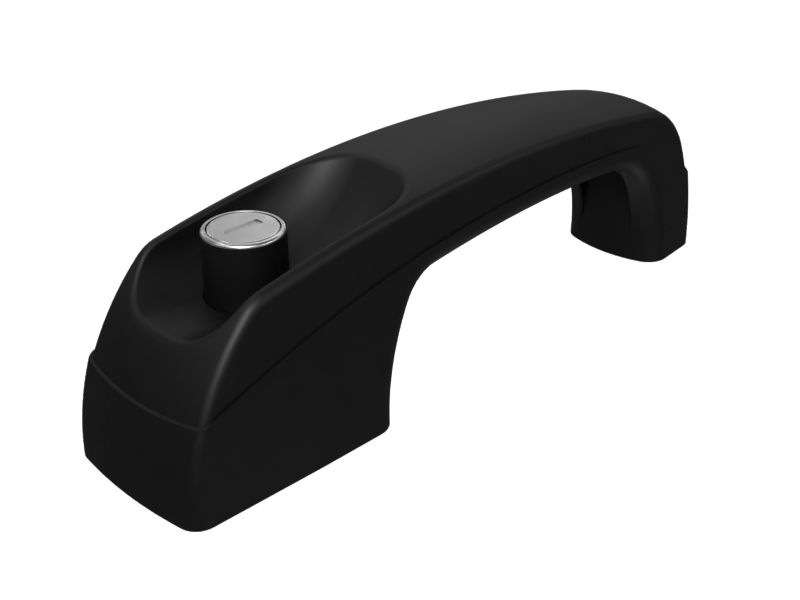 Устанавливаемая на поверхности пластиковая дверная ручка кнопки