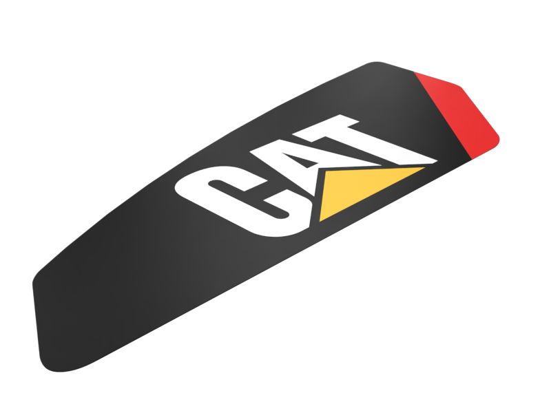 Наклейка в виде полосы CAT силового блока