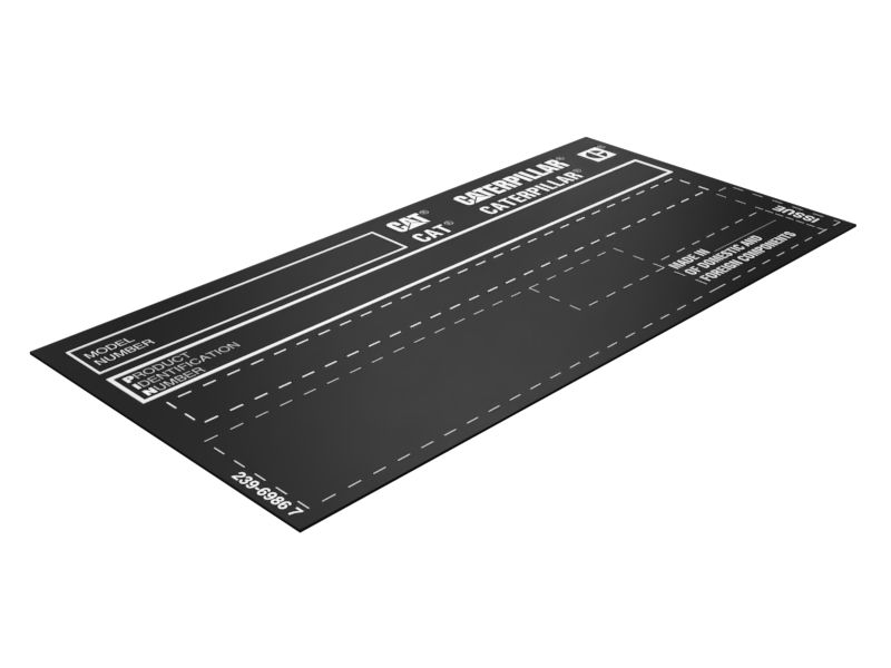 239-6986: Табличка с идентификационным номером изделия