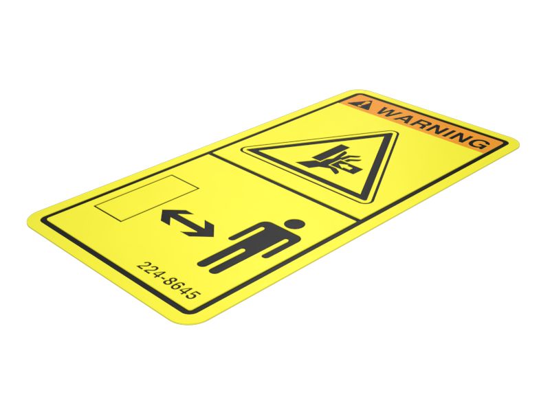 Наклейка с предупреждением