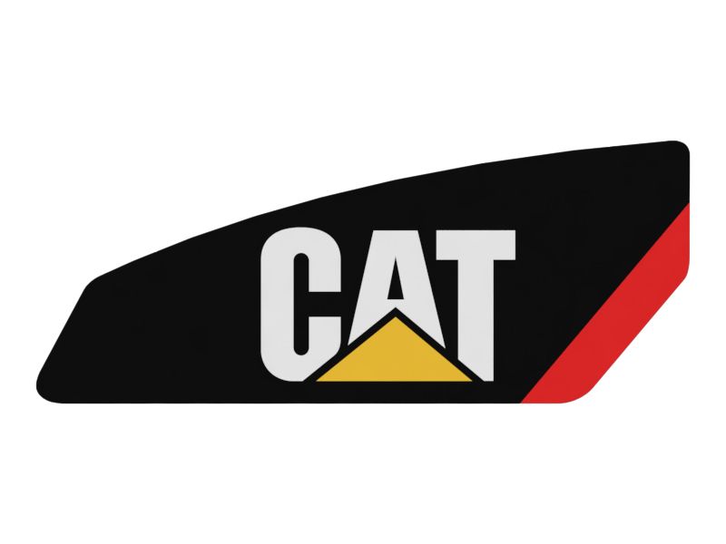 Наклейка в виде полосы CAT силового блока