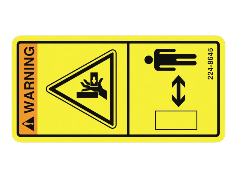 Наклейка с предупреждением