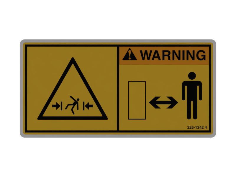 Наклейка с предупреждением