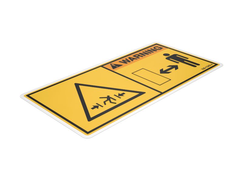 Наклейка с предупреждением