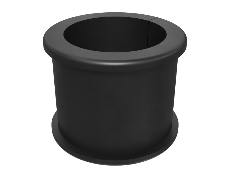 Резиновое двубортное уплотнение, внутренний диаметр 56 мм