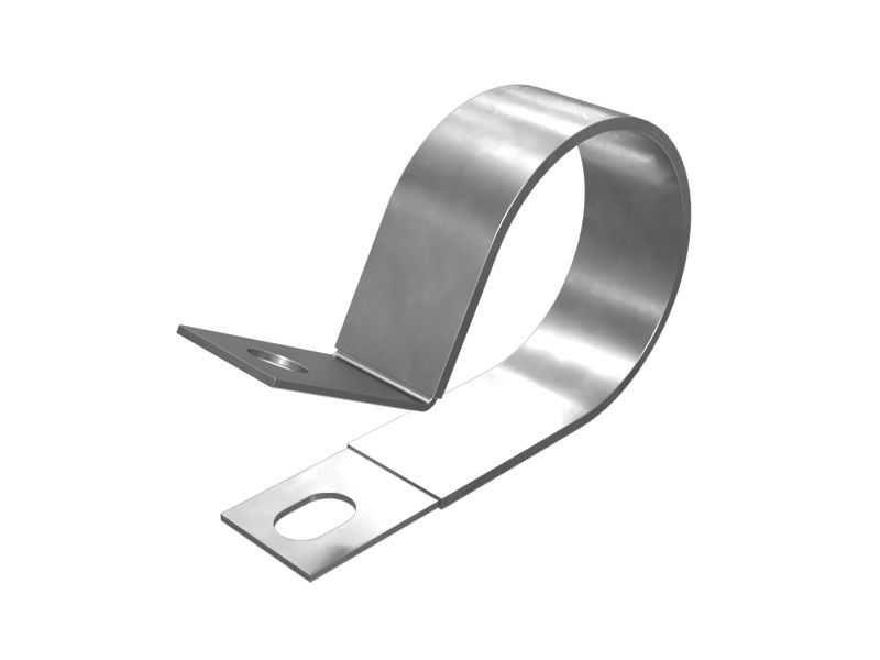 Р-образный зажим для одного шланга